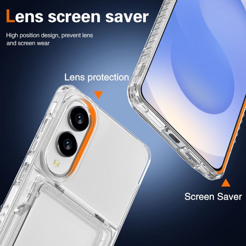 Tok Samsung Galaxy S25 5g Edge Átlátszó És Kártyatartó