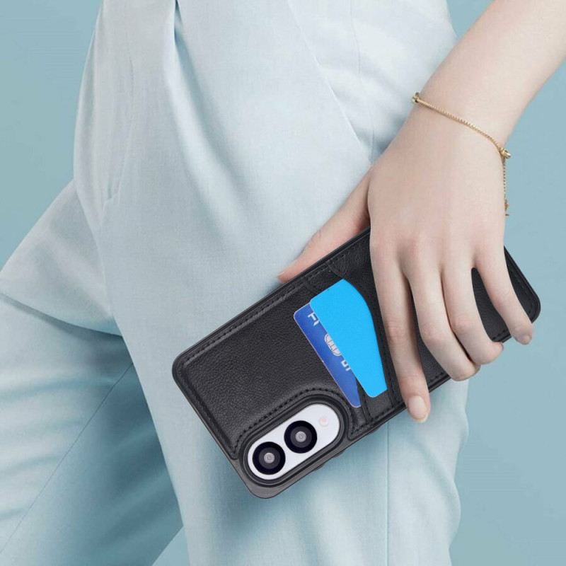 Tok Samsung Galaxy S25 5g Edge Bőrhatású Kártyával Tartó