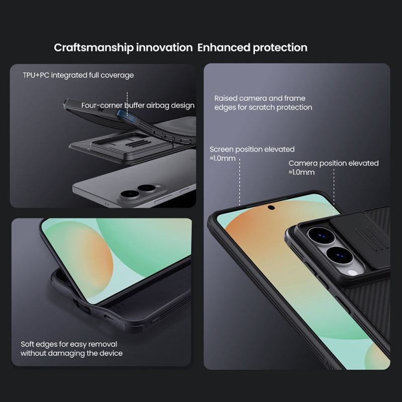 Tok Samsung Galaxy S25 5g Edge Camshield Pro Csúszó Kamerafedéllel Nillkin