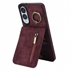 Tok Samsung Galaxy S25 5g Edge Cipzáras Pénztárca Rfid Technológiával