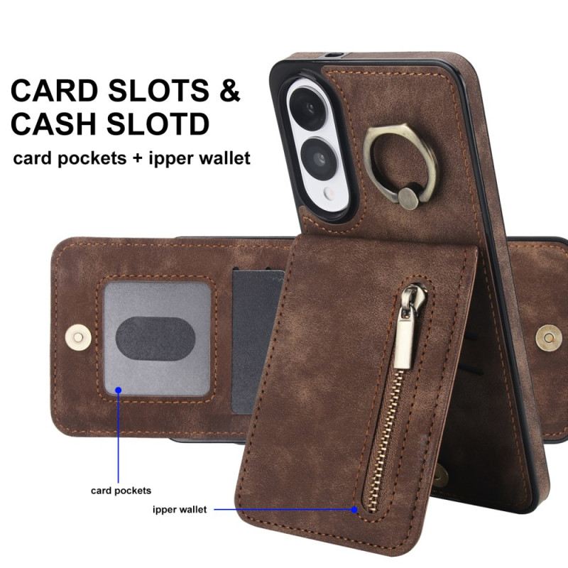 Tok Samsung Galaxy S25 5g Edge Cipzáras Pénztárca Rfid Technológiával