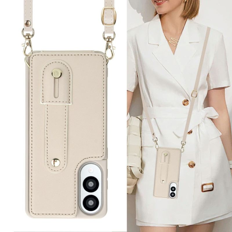 Tok Samsung Galaxy S25 5g Edge Kártyatartó Pánttal És Vállpánttal