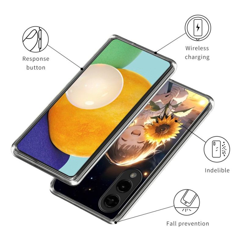 Tok Samsung Galaxy S25 5g Edge Napraforgó Lány