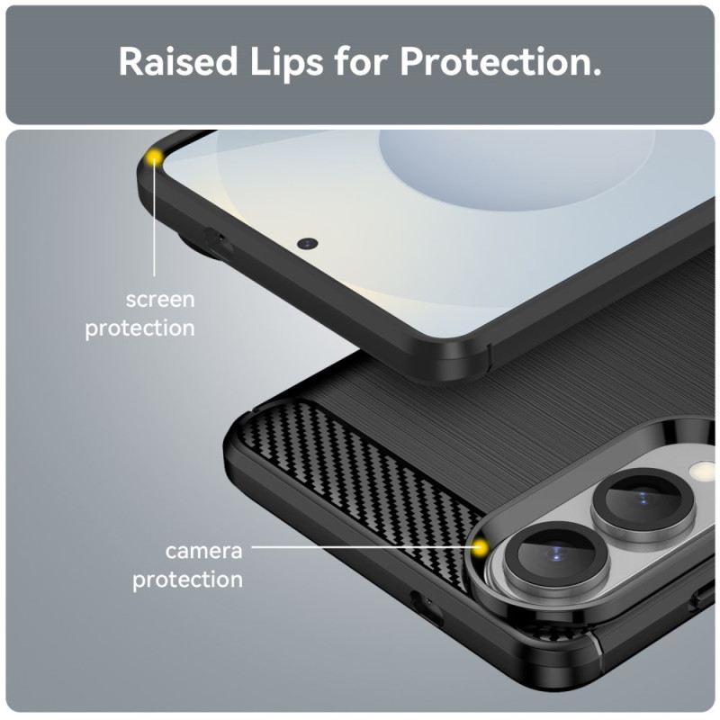 Tok Samsung Galaxy S25 5g Edge Szálcsiszolt Szénszálas