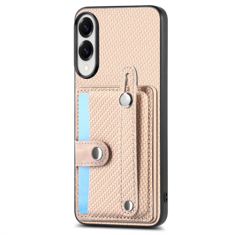 Tok Samsung Galaxy S25 5g Edge Szénszálas Kártyatartóval És Pántos Állvánnyal