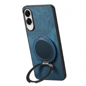 Tok Samsung Galaxy S25 5g Edge Velúr Hatású -ban Forgó Állvánnyal