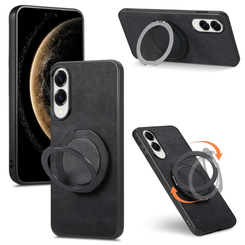 Tok Samsung Galaxy S25 5g Edge Velúr Hatású -ban Forgó Állvánnyal