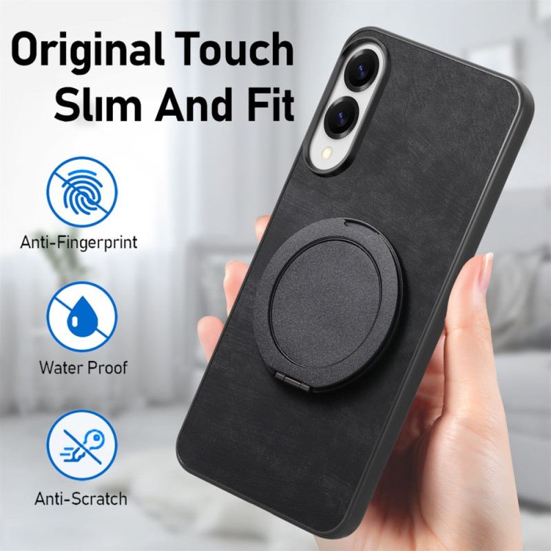 Tok Samsung Galaxy S25 5g Edge Velúr Hatású -ban Forgó Állvánnyal