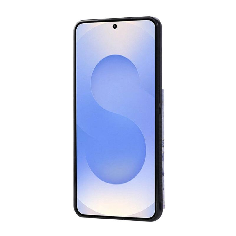 Tok Samsung Galaxy S25 5g Edge Virágmintás Kártyatartó
