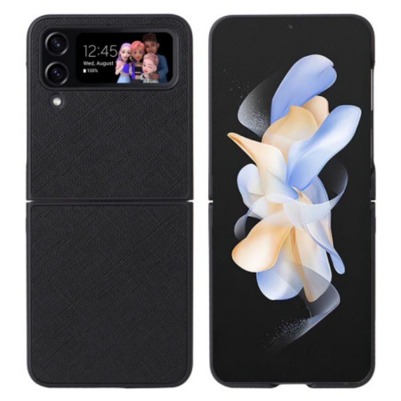 Fliptok Samsung Galaxy Z Flip 4 Bőrtok Bőr Textúra
