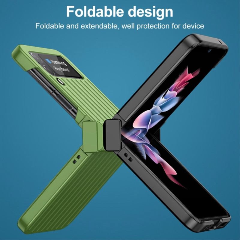 Fliptok Samsung Galaxy Z Flip 4 Bőrtok Bőrönd Kialakítása