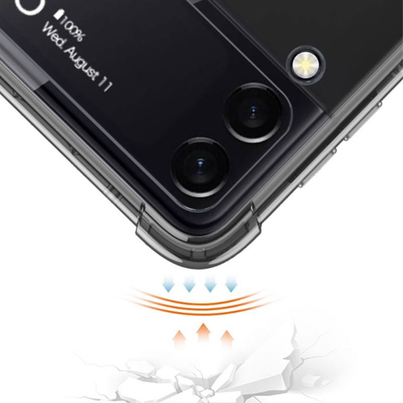 Fliptok Samsung Galaxy Z Flip 4 Bőrtok Gkk Stylus-szal Színezett
