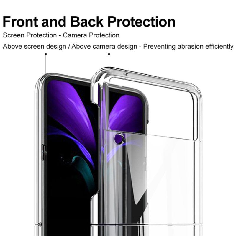 Fliptok Samsung Galaxy Z Flip 4 Bőrtok Imak Átlátszó