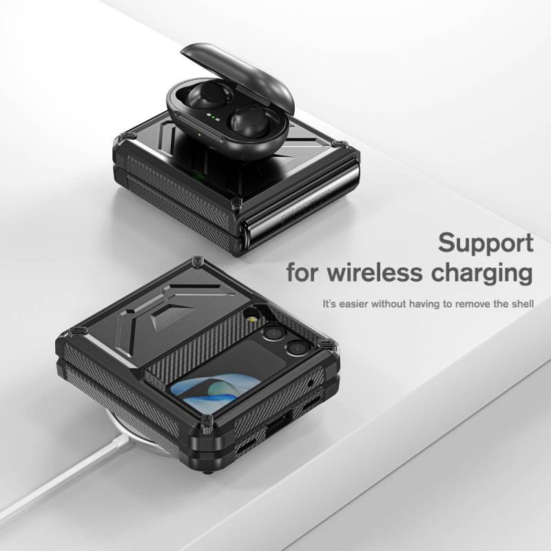 Fliptok Samsung Galaxy Z Flip 4 Bőrtok Szuper Ellenálló