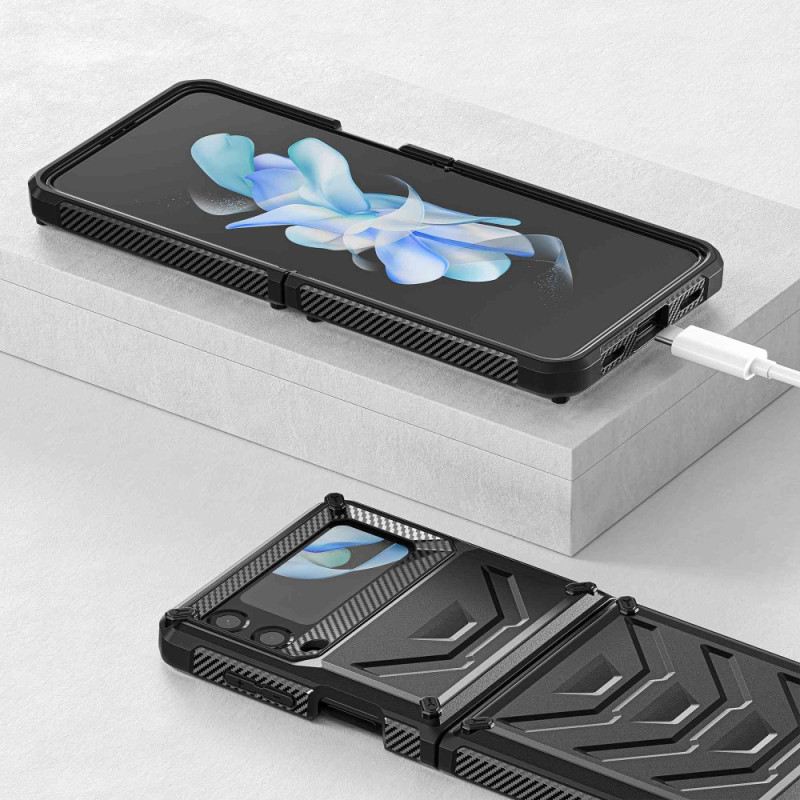 Fliptok Samsung Galaxy Z Flip 4 Bőrtok Szuper Ellenálló
