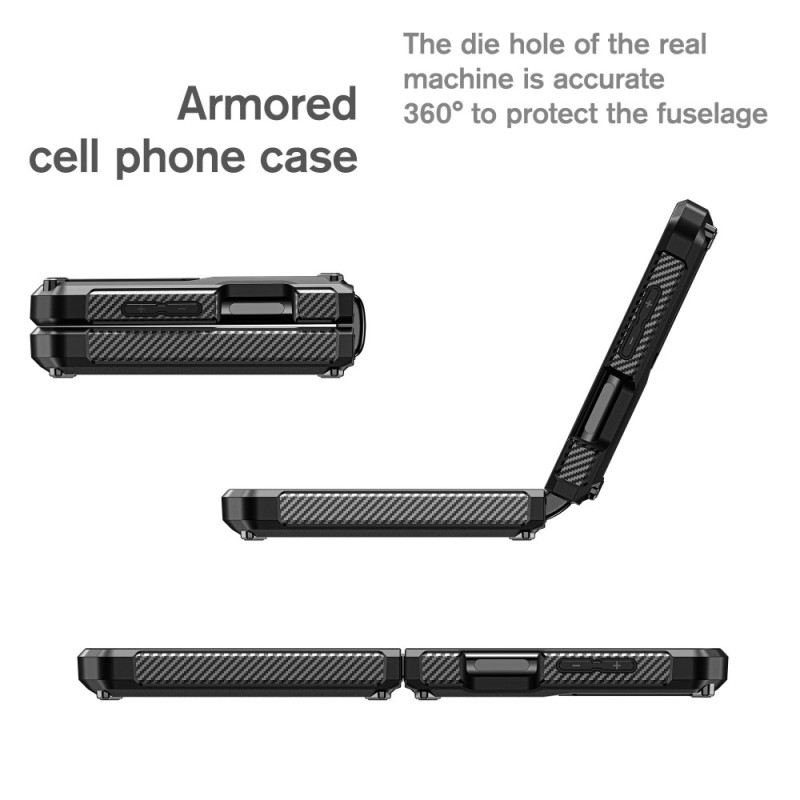 Fliptok Samsung Galaxy Z Flip 4 Bőrtok Szuper Ellenálló