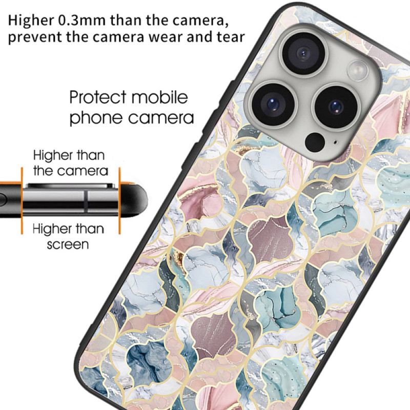 Tok iPhone 16 Pro Max Edzett Üvegre Nyomtatott Minta