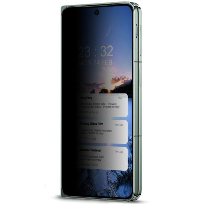 Kémprogram Elleni Védelemmel Ellátott Edzett Üveg Képernyővédő Fólia Oppo Find N3 / Oneplus Open Előlaphoz Imak