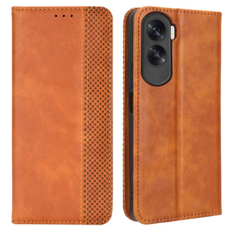 Fliptok Honor 90 Lite Bőrtok Retro