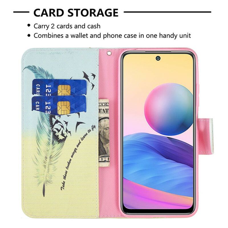 Fliptok / Bőrtok Xiaomi Redmi Note 10 5G Tanulj Repülni