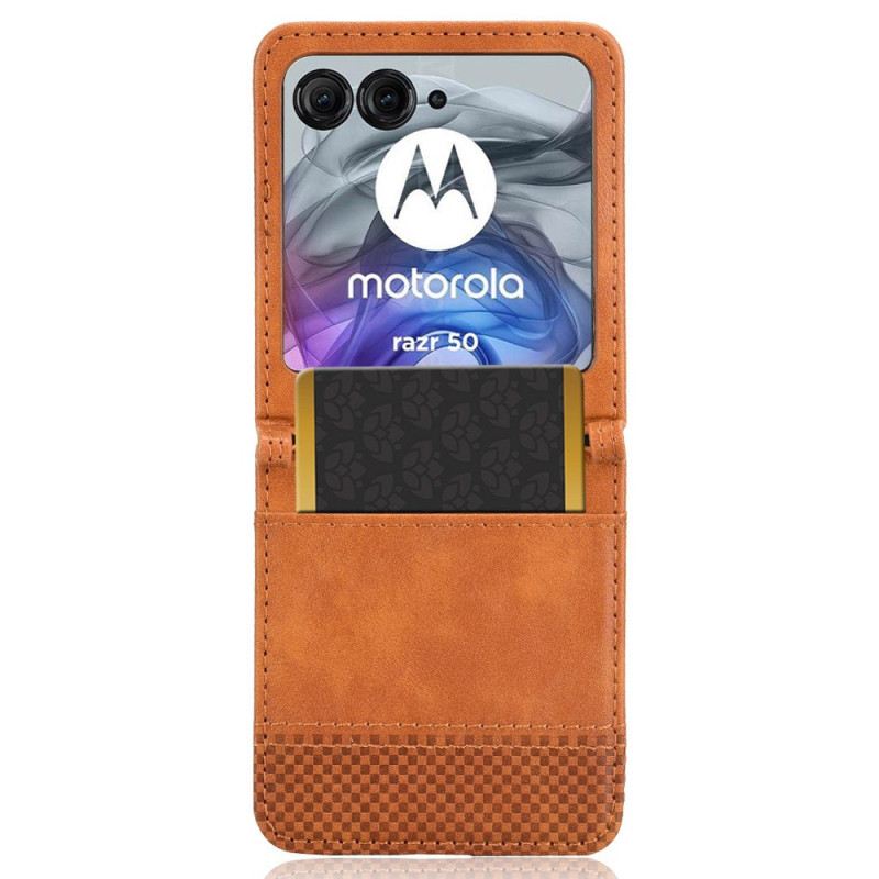 Tok Motorola Razr 50 Vintaga Frieze Kártyatartó