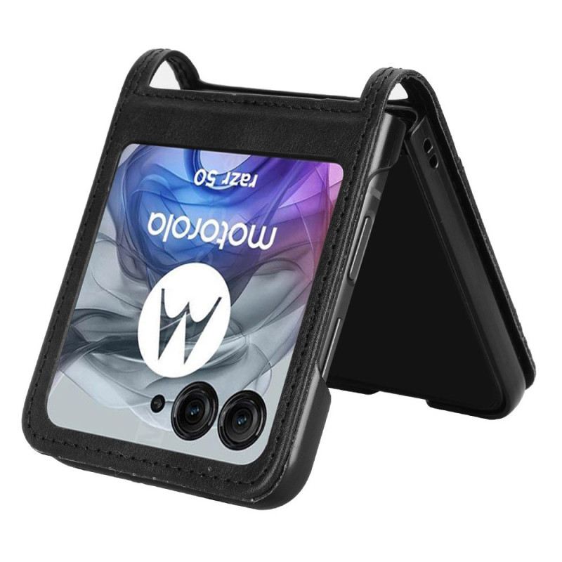 Tok Motorola Razr 50 Vintaga Frieze Kártyatartó