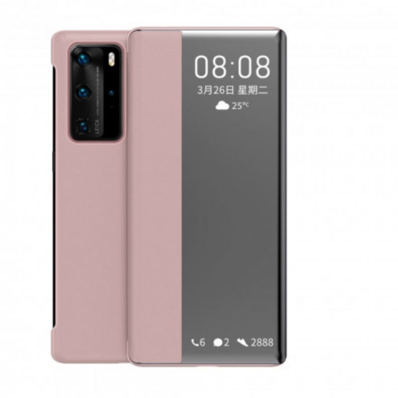Tok Huawei P40 Pro Texturált Műbőr