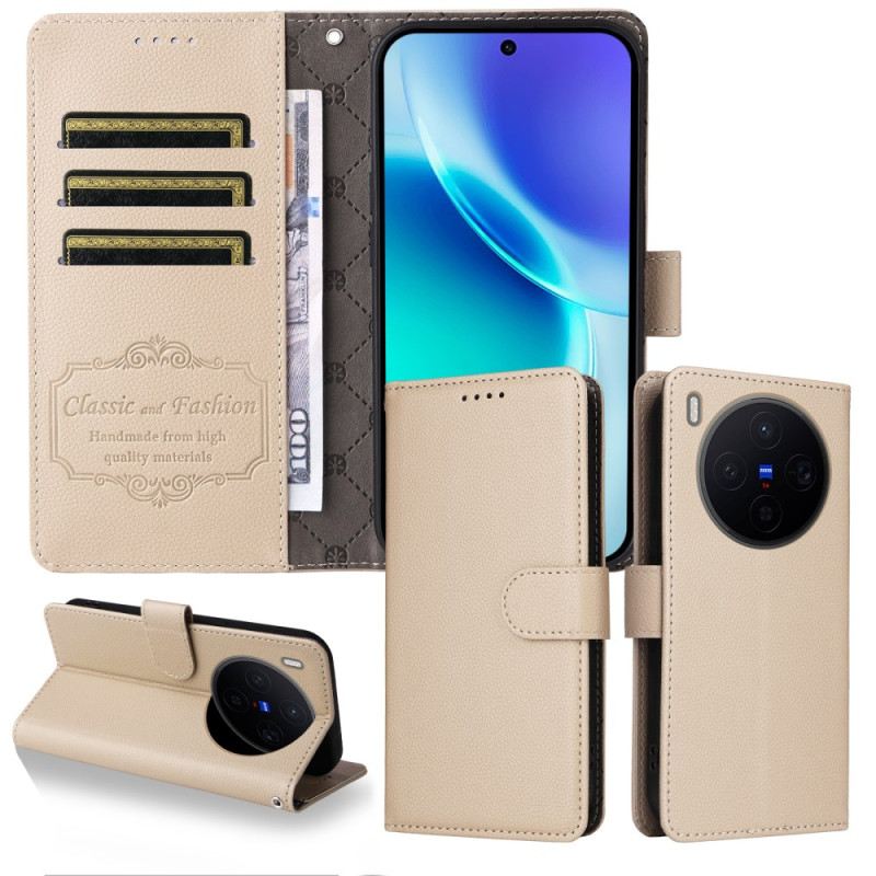 Bőrtok Vivo X300 Rfid Blokkolás