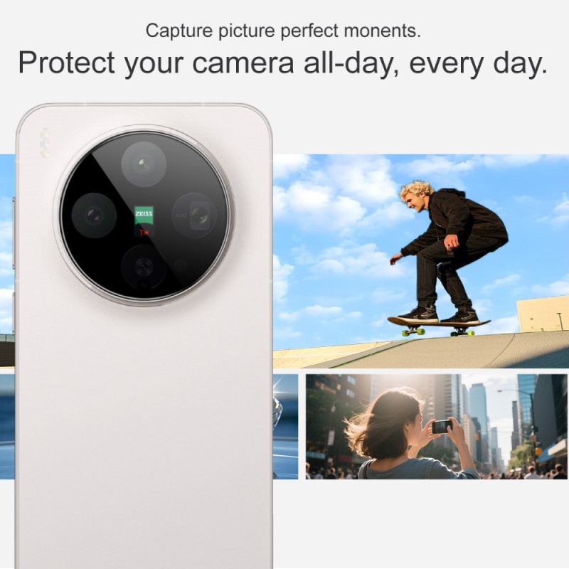 Edzett Üveg Lencsevédő Vivo X300-hoz (fekete Verzió)