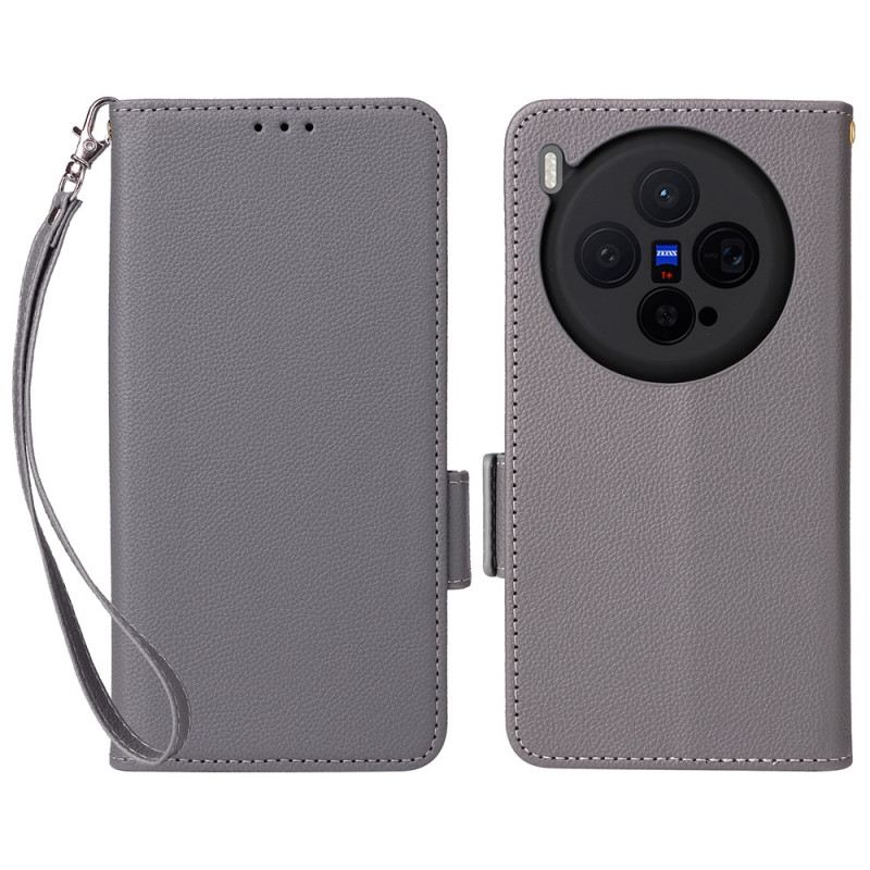 Fliptok Vivo X300 Műbőr Pántos