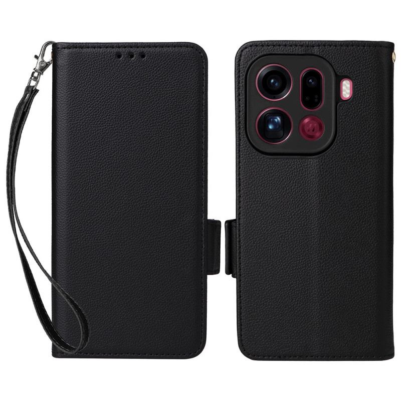 Bőrtok Oppo Find X9 Pro 5g Pántos Műbőr