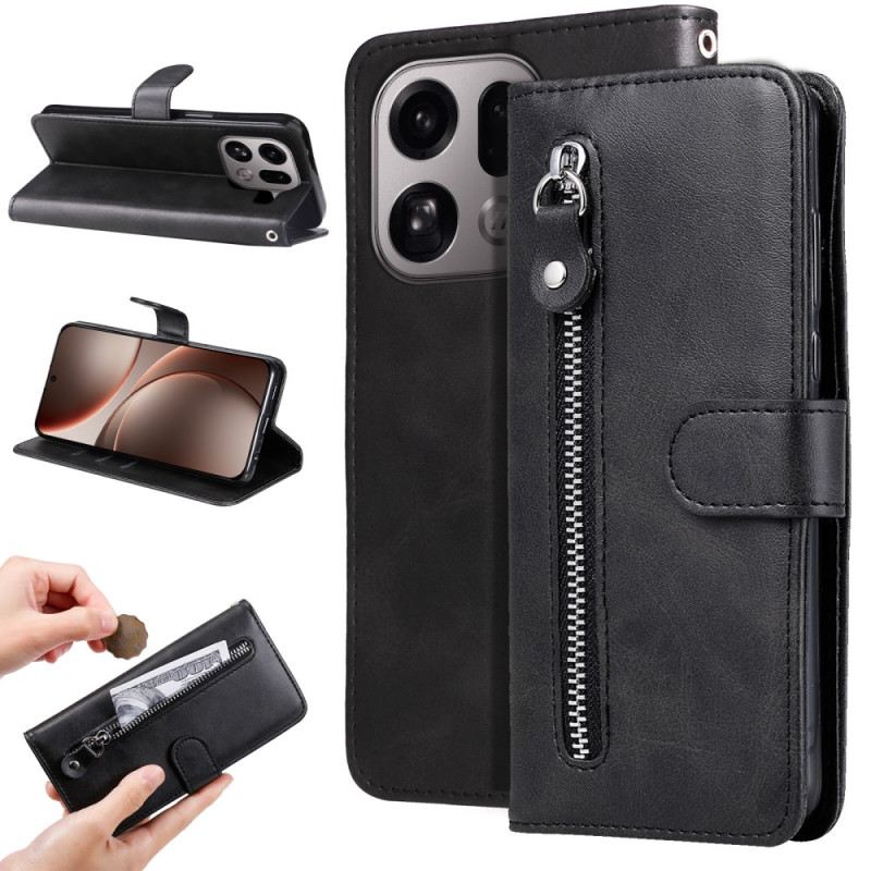 Fliptok Oppo Find X9 Pro 5g Cipzáras Zseb