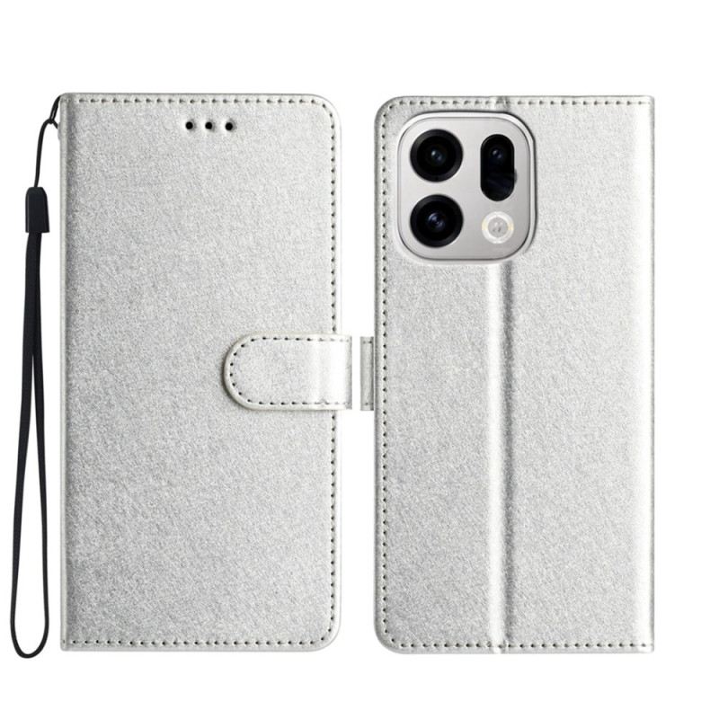 Kinyitható Bőrtok Oppo Find X9 Pro 5g Selyemtextúra