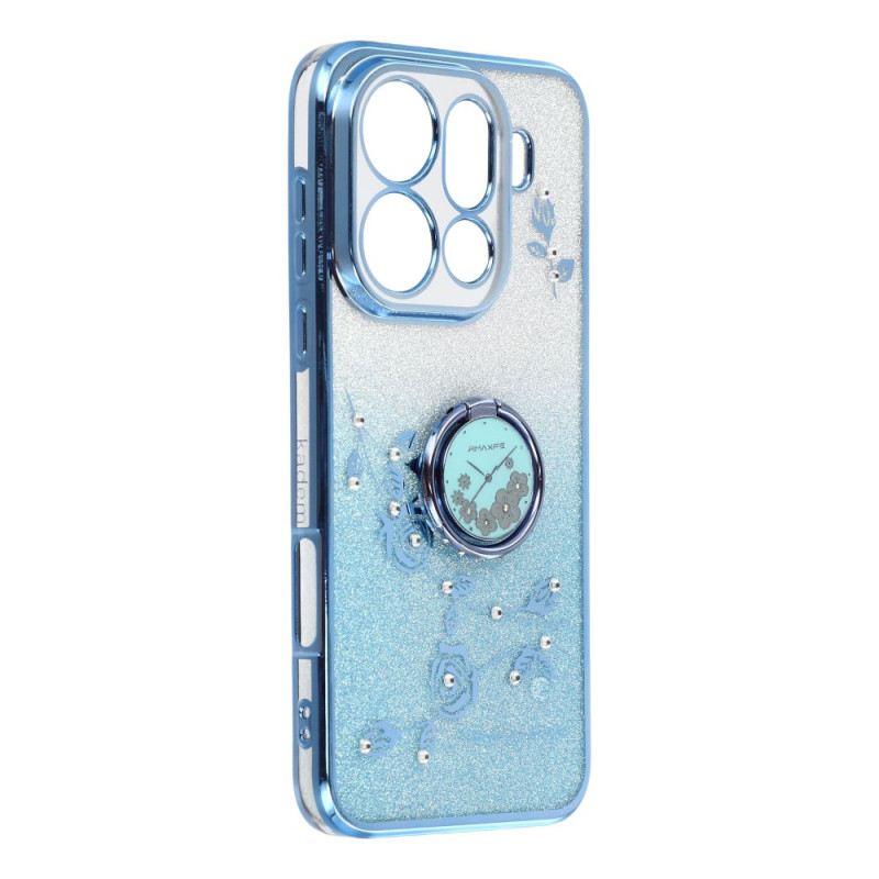 Mobiltelefon Tokok Oppo Find X9 Pro 5g Kadem Virágok És Strasszok Gyűrűtartó