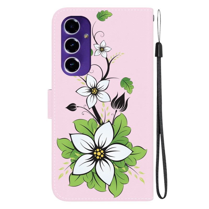 Bőrtok Samsung Galaxy A16 5g Liliom Minta