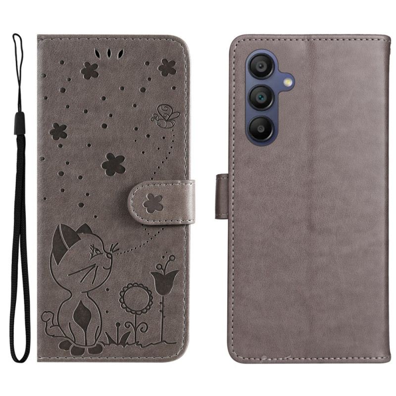 Bőrtok Samsung Galaxy A16 5g Macska És Méh