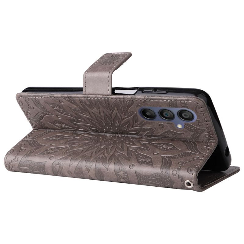 Bőrtok Samsung Galaxy A16 5g Napraforgó Minta