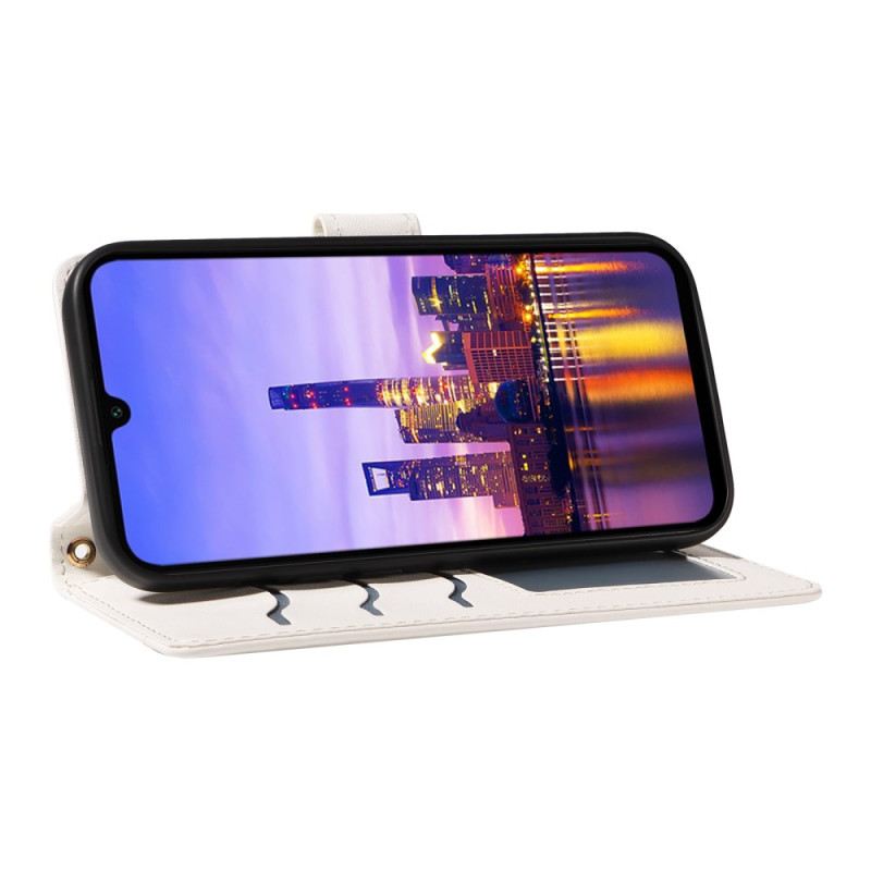 Bőrtok Samsung Galaxy A16 5g Pánttal És Vállpánttal Párnázott