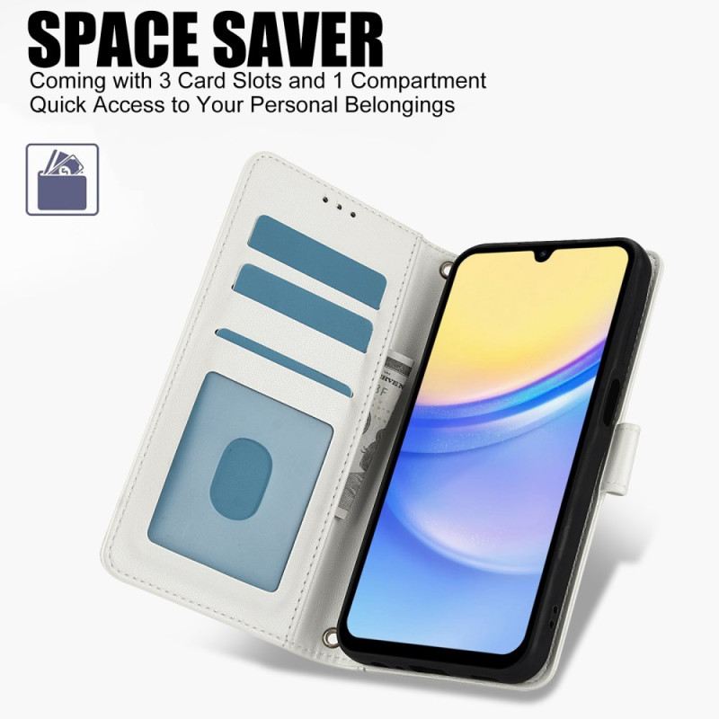 Bőrtok Samsung Galaxy A16 5g Pénztárca Szíjjal