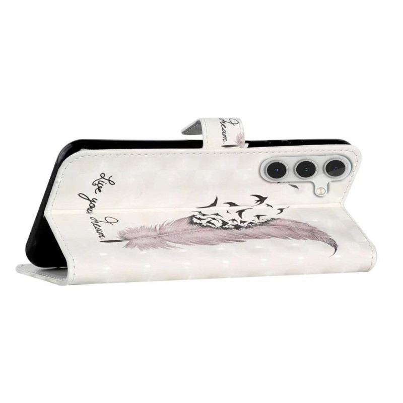 Bőrtok Samsung Galaxy A16 5g Rózsaszín Toll