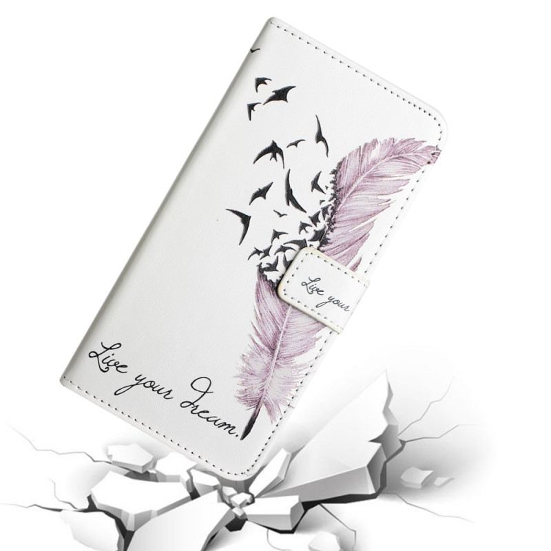 Bőrtok Samsung Galaxy A16 5g Rózsaszín Toll