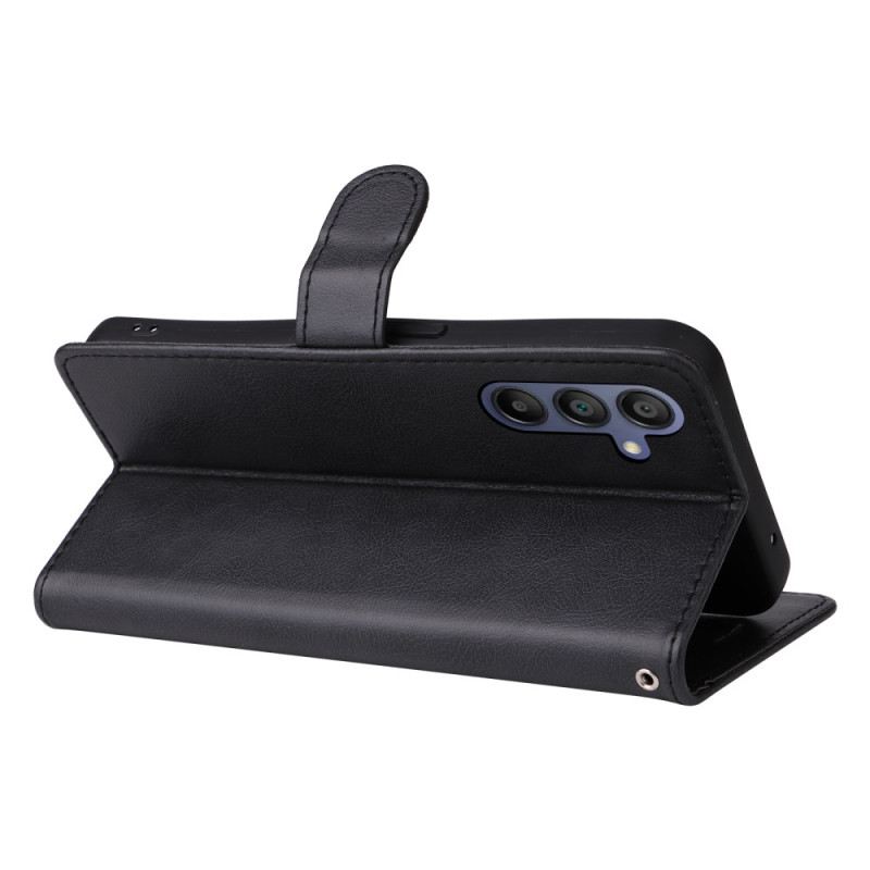 Bőrtok Samsung Galaxy A16 5g Sima Műbőr