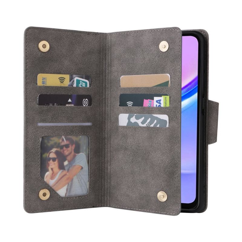 Bőrtok Samsung Galaxy A16 5g Velúr Hatású Pénztárca