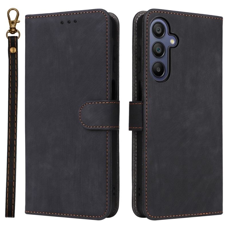 Bőrtok Samsung Galaxy A16 5g Vintage Velúr Hatás