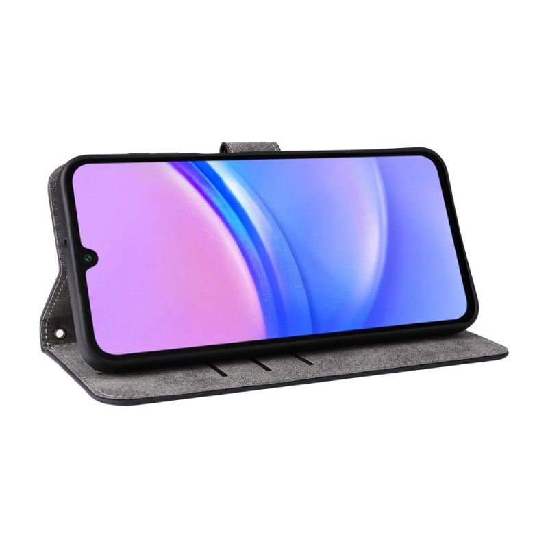 Bőrtok Samsung Galaxy A16 5g Vintage Velúr Hatás