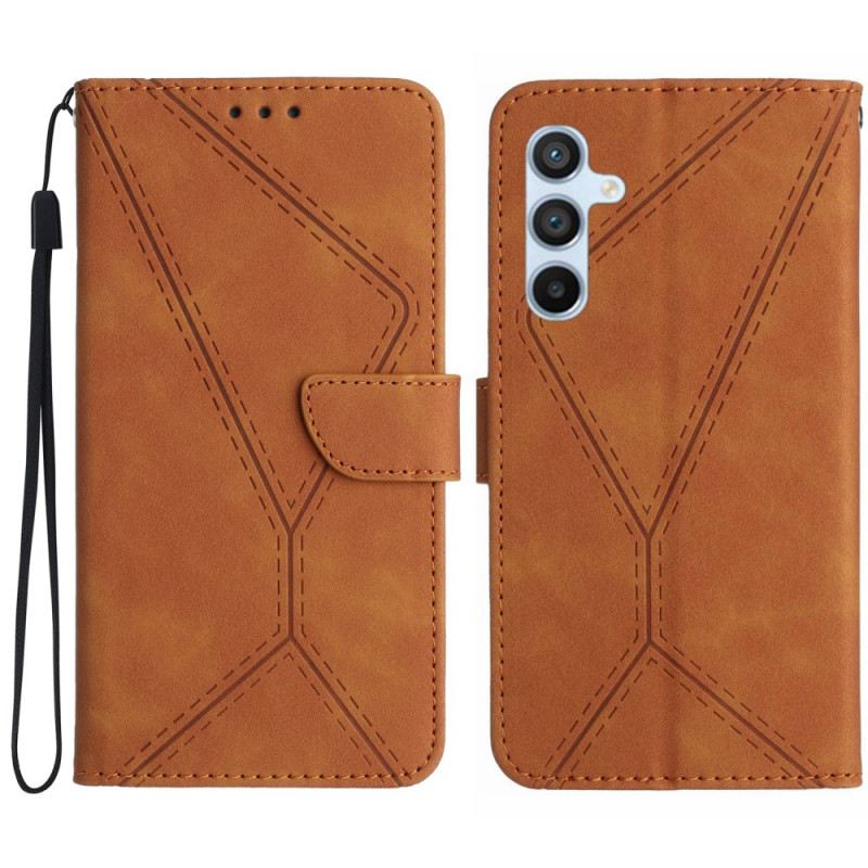 Bőrtok Samsung Galaxy A16 5g Zsinórok És Kötélhúzások