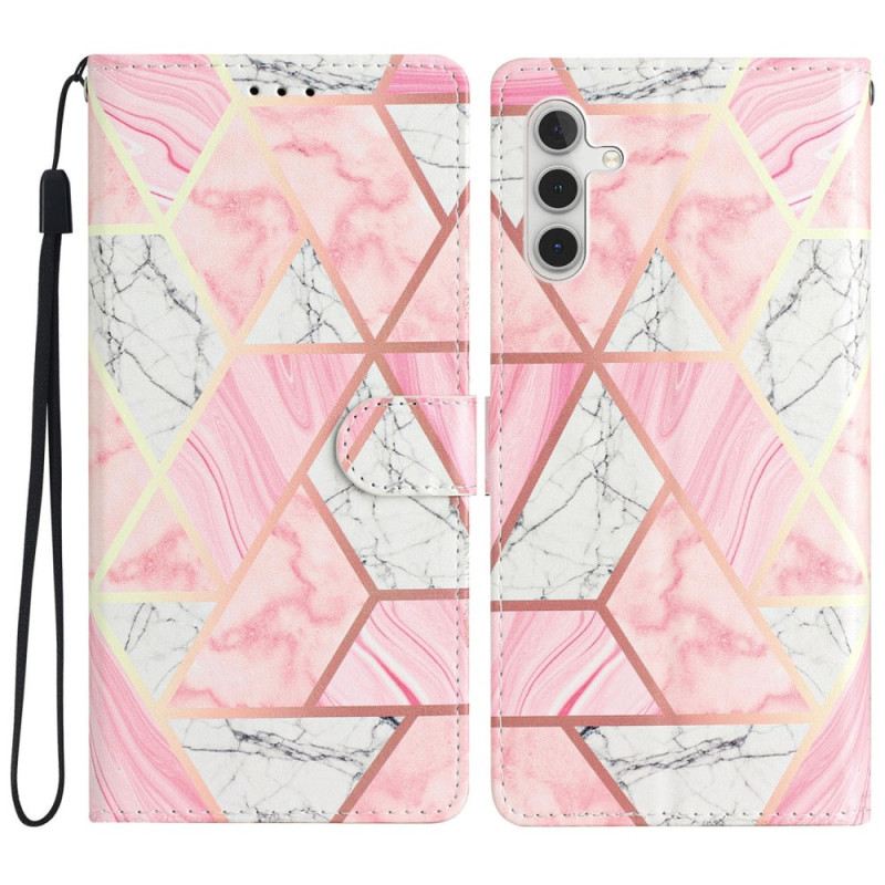 Fliptok Samsung Galaxy A16 5g Fehér És Rózsaszín Márvány