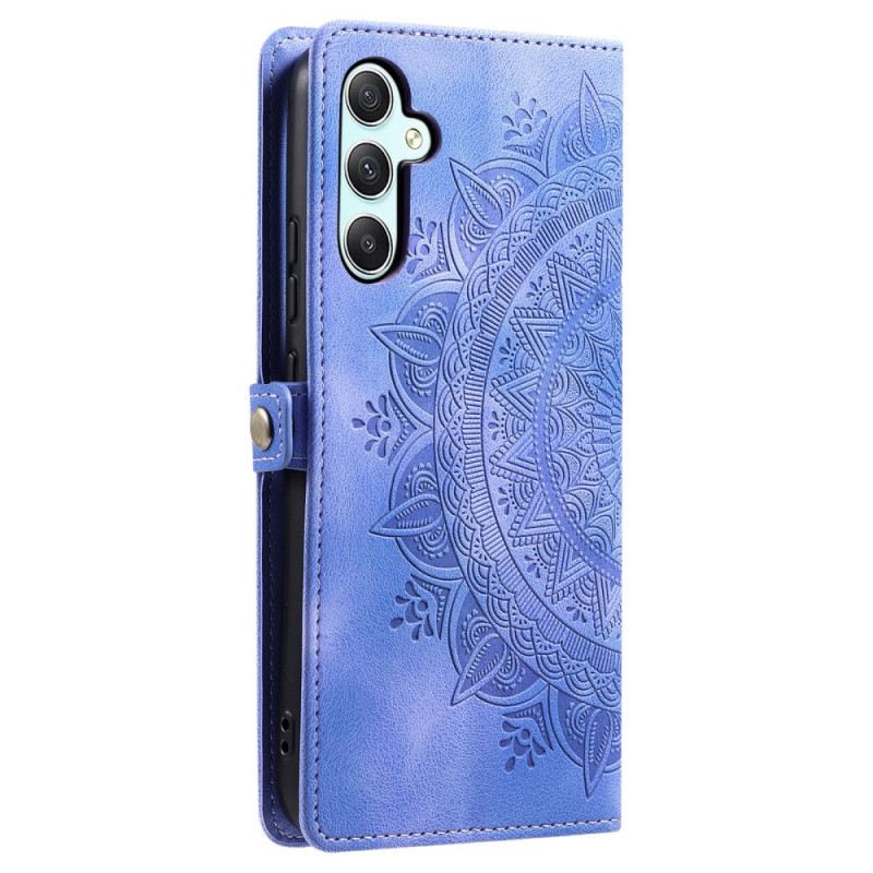 Fliptok Samsung Galaxy A16 5g Velúr Hatású Mandala Pánttal