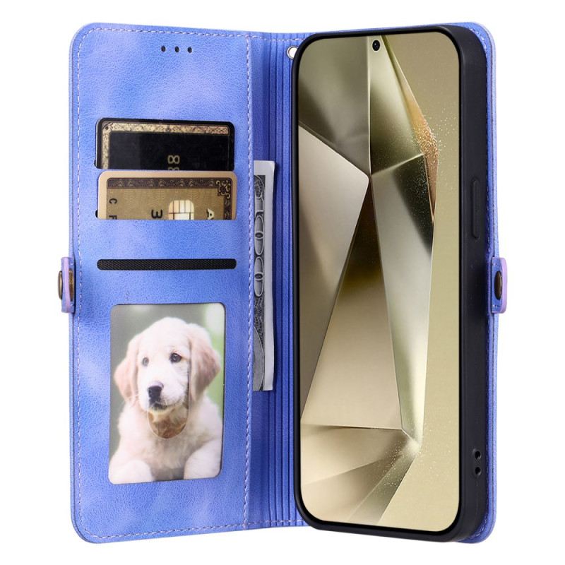 Fliptok Samsung Galaxy A16 5g Velúr Hatású Mandala Pánttal