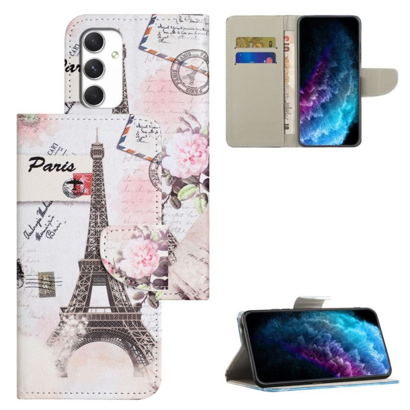 Fliptok Samsung Galaxy A16 5g Vintage Eiffel-torony